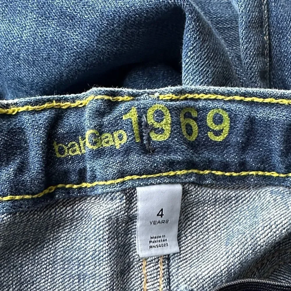 Baby GAP Kids Set of Three Blue Denim Adjustable Waist Jeans Size 4/4T